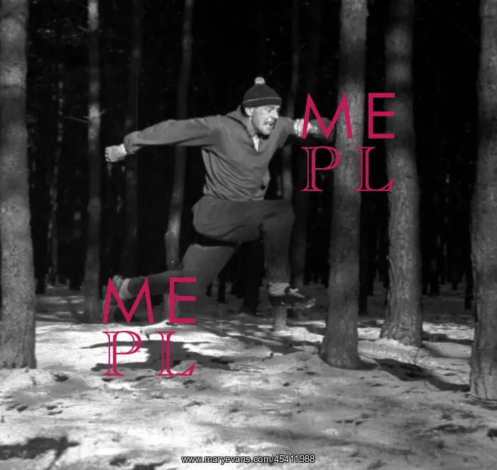 : Emil Zatopek - training - snow - forest : Emil Zatopek - training - snow - forest