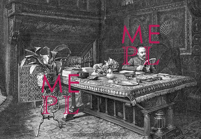  : EMILE ZOLA IN HIS STUDY