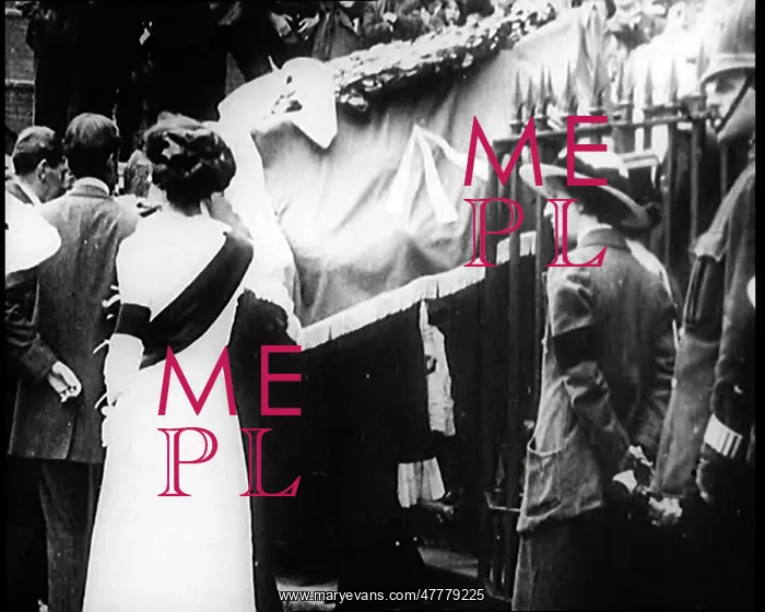 : Emily Davison's Funeral, Suffragette Movement : Emily Davison's Funeral, Suffragette Movement