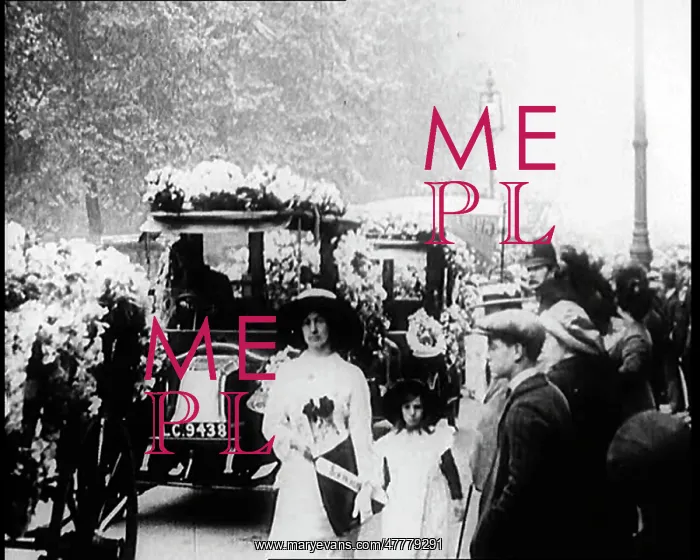 : Emily Davison's Funeral, Suffragette Movement : Emily Davison's Funeral, Suffragette Movement