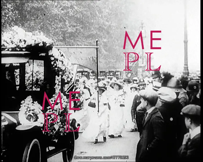 : Emily Davison's Funeral, Suffragette Movement : Emily Davison's Funeral, Suffragette Movement