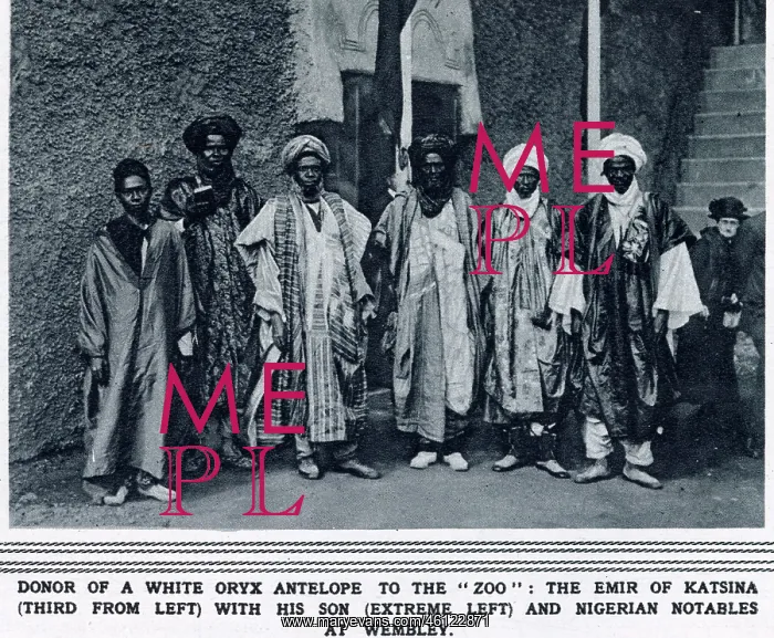 : Emir of Katsina and his entourage in London : Emir of Katsina and his entourage in London