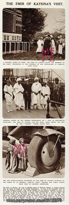 : Emir of Katsina and his entourage in London : Emir of Katsina and his entourage in London