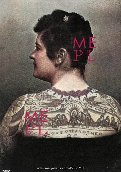 : Emma de Burgh, tattooed lady, 1897 : Emma de Burgh, tattooed lady, 1897
