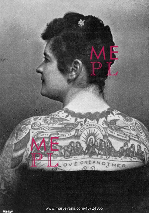 : Emma de Burgh, tattooed lady, 1897 : Emma de Burgh, tattooed lady, 1897