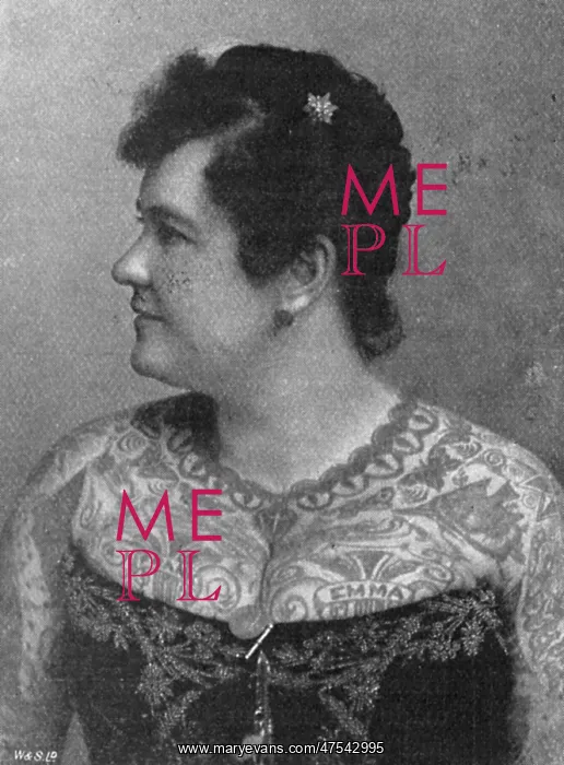 : Emma de Burgh, tattooed lady, 1897 : Emma de Burgh, tattooed lady, 1897