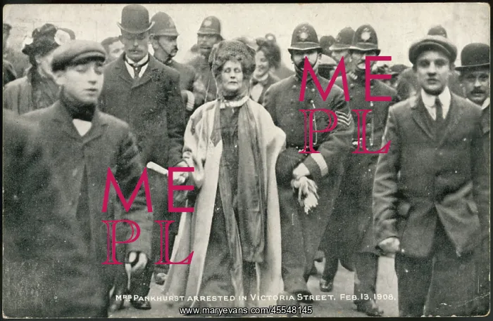  : Emmeline Pankhurst arrested 1908