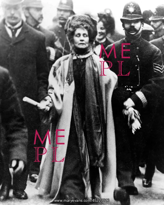 : Emmeline Pankhurst carrying the Third Women's ? : Emmeline Pankhurst carrying the Third Women's ?