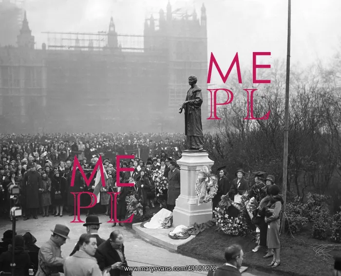 : Emmeline Pankhurst, unveiling of statue : Emmeline Pankhurst, unveiling of statue