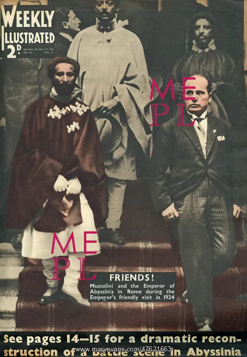 : Emperor of Abyssinia and Mussolini in Rome : Emperor of Abyssinia and Mussolini in Rome