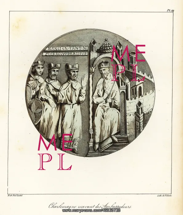 : Emperor Charlemagne receiving ambassadors of Constantine : Emperor Charlemagne receiving ambassadors of Constantine