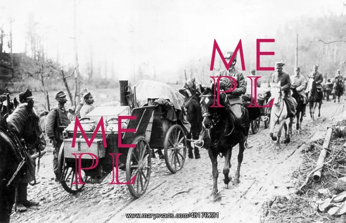 : Emperor Charles I visiting troops, 1917 : Emperor Charles I visiting troops, 1917