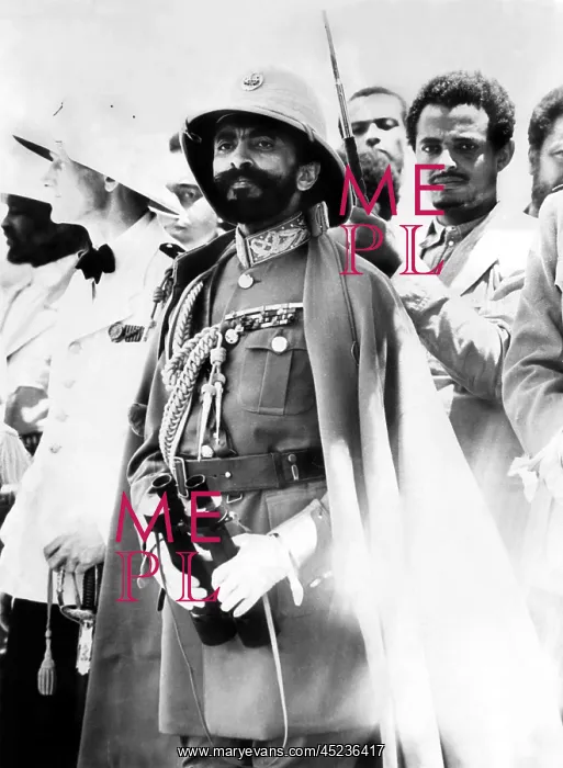 : Emperor Haile Selaissie, watching the modernized ? : Emperor Haile Selaissie, watching the modernized ?