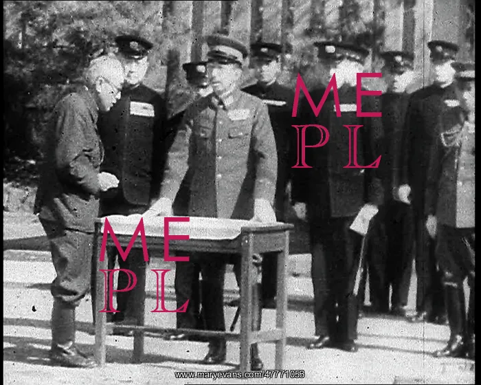  : Emperor Hirohito Inspecting Devastation In