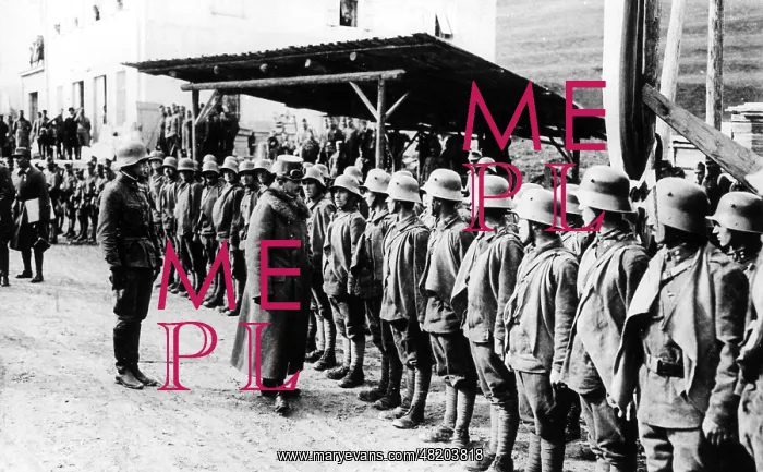 : Emperor Karl I inspects Austrian troops, 1917 : Emperor Karl I inspects Austrian troops, 1917