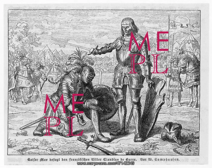 : Emperor Maximilian knighting Claude de Barre : Emperor Maximilian knighting Claude de Barre