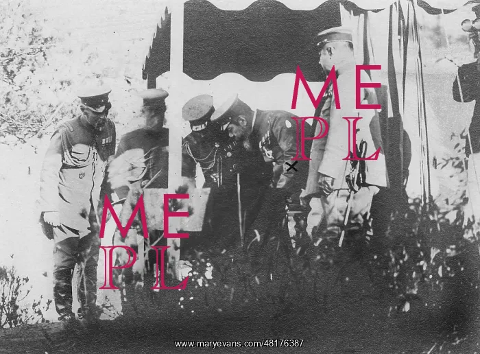 : Emperor Mutsuhito during a maneuver, 1912 : Emperor Mutsuhito during a maneuver, 1912