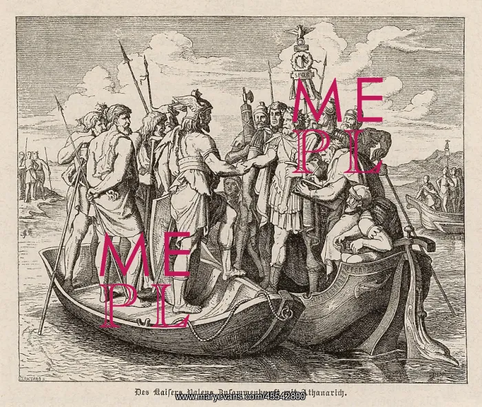 : Emperor Valens makes a treaty with the Visigoths : Emperor Valens makes a treaty with the Visigoths