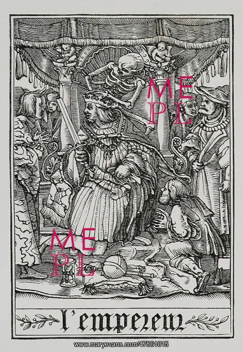 : The Emperor visited by Death. Series The Dance : The Emperor visited by Death. Series The Dance