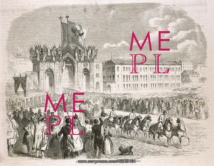 : The Emperor and his wife are arriving in Triest : The Emperor and his wife are arriving in Triest