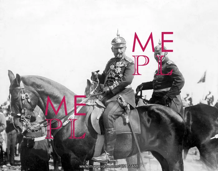 : Emperor Wilhelm II. and Helmuth von Moltke During a Manoeuvr : Emperor Wilhelm II. and Helmuth von Moltke During a Manoeuvr