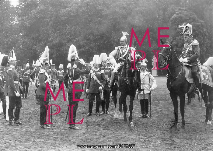 : Emperor Wilhelm II during a parade, 1912 : Emperor Wilhelm II during a parade, 1912