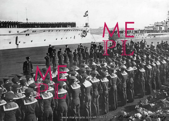 : Emperor Wilhelm II. visits the unit of the High Seas Fleet : Emperor Wilhelm II. visits the unit of the High Seas Fleet