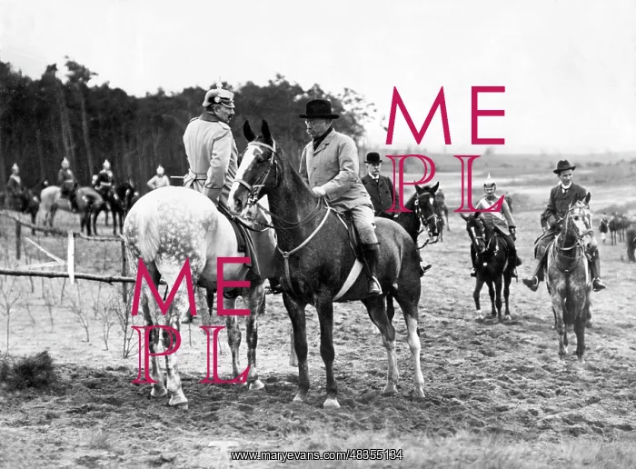 : Emperor William II and US President Theodore Roosevelt, 1910 : Emperor William II and US President Theodore Roosevelt, 1910