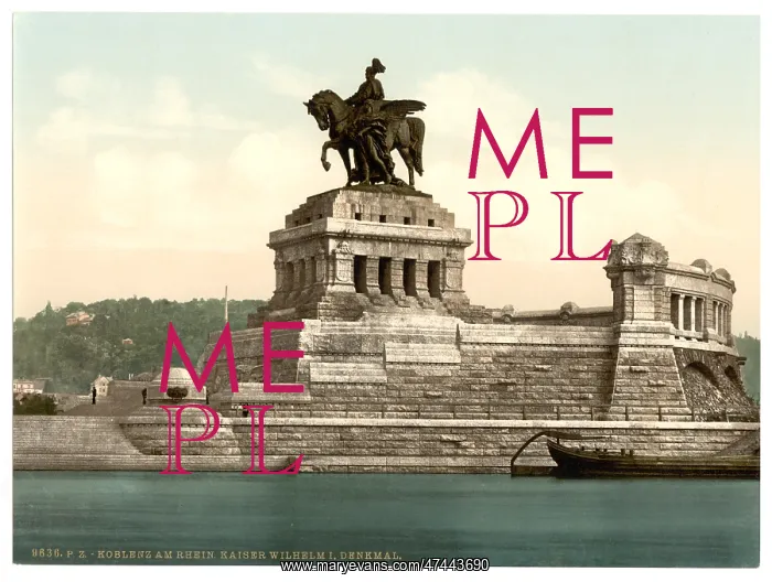 : Emperor William's Monument, Coblenz, the Rhine, Germany : Emperor William's Monument, Coblenz, the Rhine, Germany
