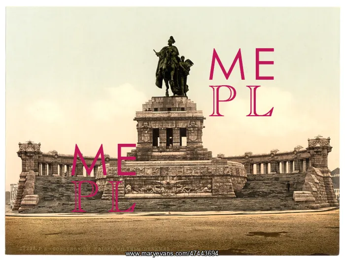 : Emperor William's Monument, Coblenz, the Rhine, Germany : Emperor William's Monument, Coblenz, the Rhine, Germany