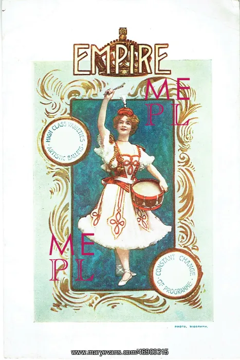 : Empire Leicester Square, postcard for Variety Show : Empire Leicester Square, postcard for Variety Show