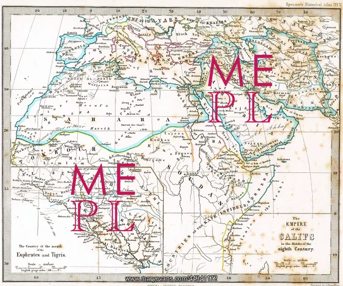 : Empire Map of the Caliphs in the Mid 11th Century : Empire Map of the Caliphs in the Mid 11th Century