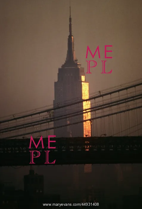 : Empire State Building and Manhattan Bridge Reflecting Earl : Empire State Building and Manhattan Bridge Reflecting Earl