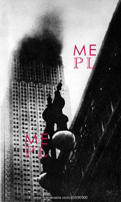 : The Empire State Building, New York, on Fire, 1945 : The Empire State Building, New York, on Fire, 1945