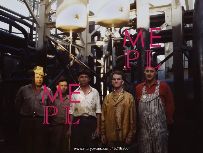 : Employees at Mid-Continent Refinery, Tulsa, ? : Employees at Mid-Continent Refinery, Tulsa, ?