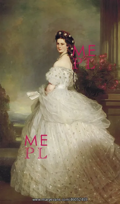 : Empress Elisabeth in a star spangled robe : Empress Elisabeth in a star spangled robe