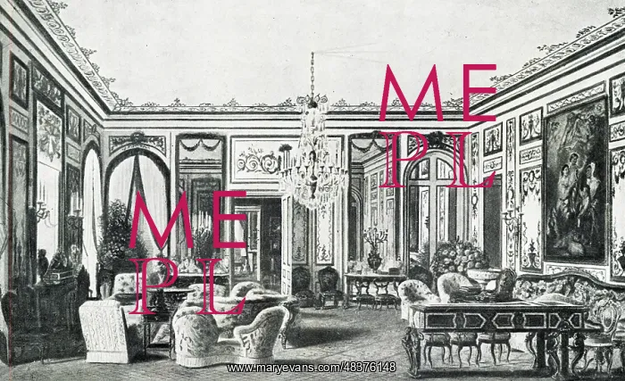 : Empress Eugenie's salon, Saint-Cloud Palace, Paris : Empress Eugenie's salon, Saint-Cloud Palace, Paris