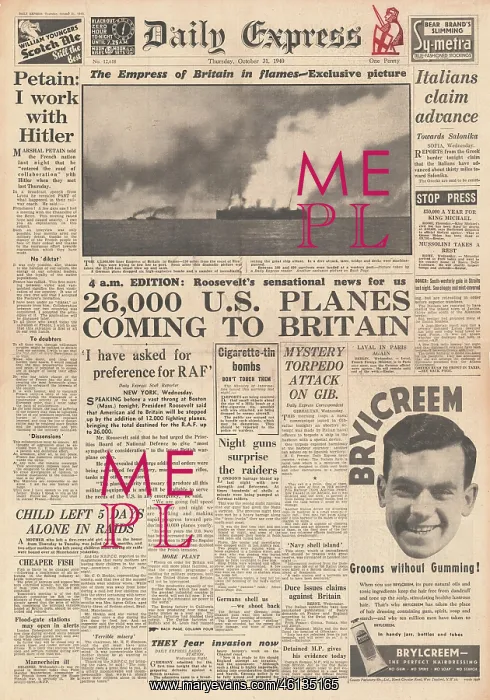 : Empress of India in flames and sinking : Empress of India in flames and sinking