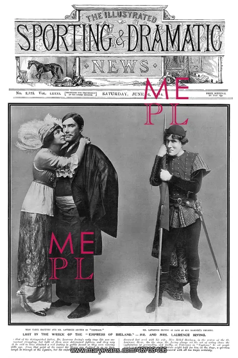 : Empress of Ireland - Laurence Irving and Mabel Hackney : Empress of Ireland - Laurence Irving and Mabel Hackney