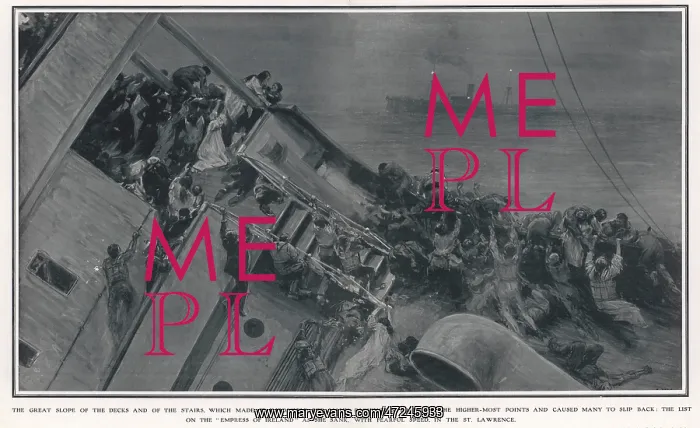 : EMPRESS OF IRELAND SINKS : EMPRESS OF IRELAND SINKS
