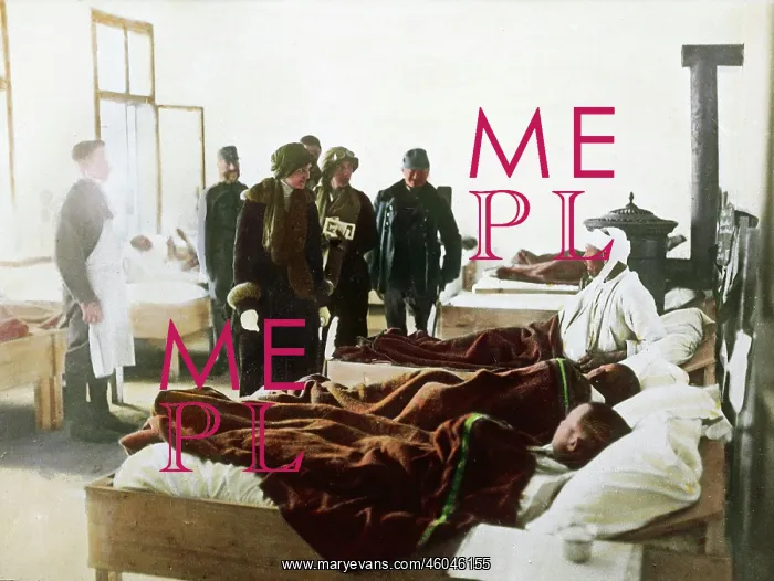 : Empress Zita visits the wounded : Empress Zita visits the wounded