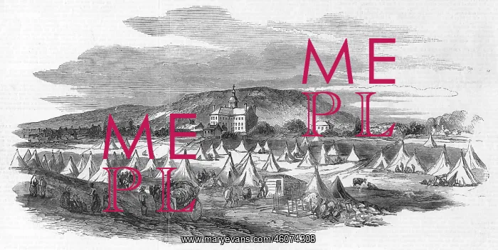 : Encampment of sufferers by the Great Fire at Montreal : Encampment of sufferers by the Great Fire at Montreal