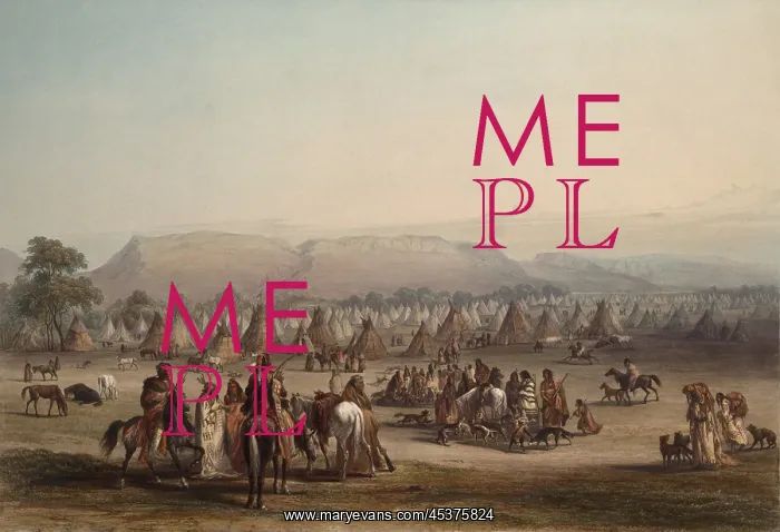 : An encampment of three tribes of Blackfeet : An encampment of three tribes of Blackfeet