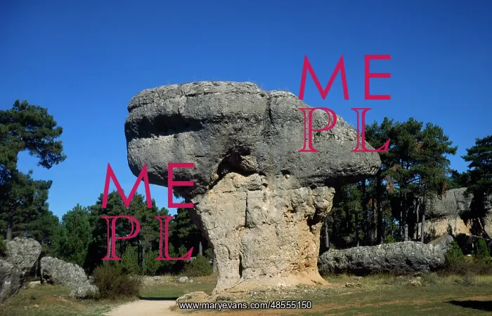 : (Enchanted City). Province of Cuenca. View of the rock forma : (Enchanted City). Province of Cuenca. View of the rock forma