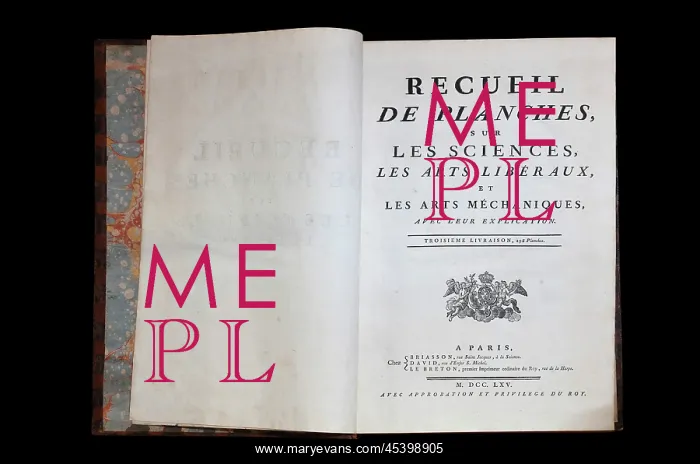 : Encyclopaedia of Diderot and Alembert, Maison de l'Outil : Encyclopaedia of Diderot and Alembert, Maison de l'Outil