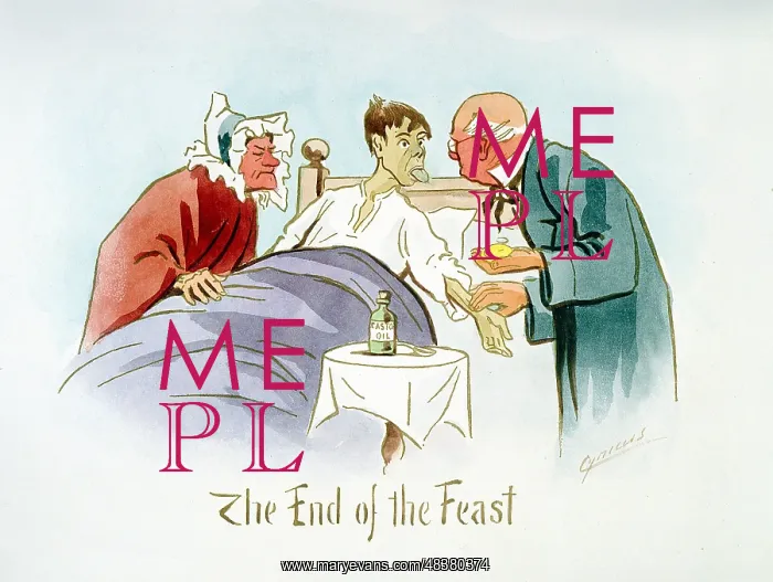 : The End of the Feast': Boy in bed shows furred : The End of the Feast': Boy in bed shows furred