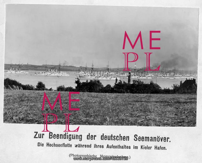 : End of a German sea maneuver, 1910 : End of a German sea maneuver, 1910