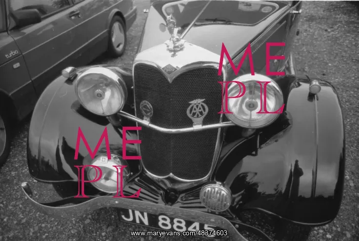 : The Front end of a Riley car : The Front end of a Riley car