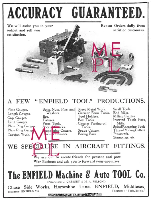 : Enfield Machine & Auto Tool Company. Jigs : Enfield Machine & Auto Tool Company. Jigs