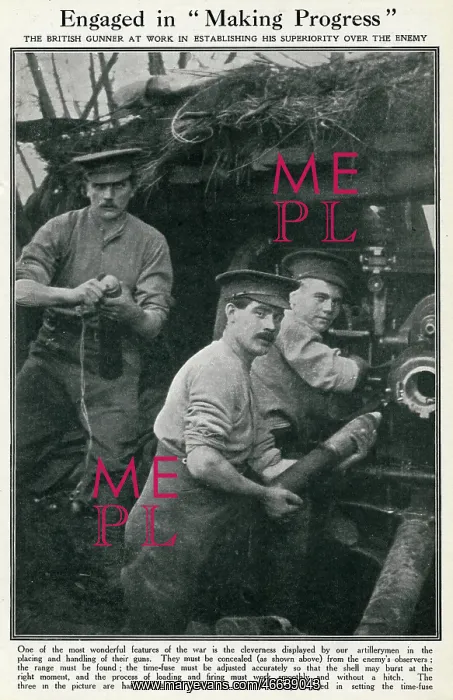 : Engaged in Making Progress, WW1 : Engaged in Making Progress, WW1